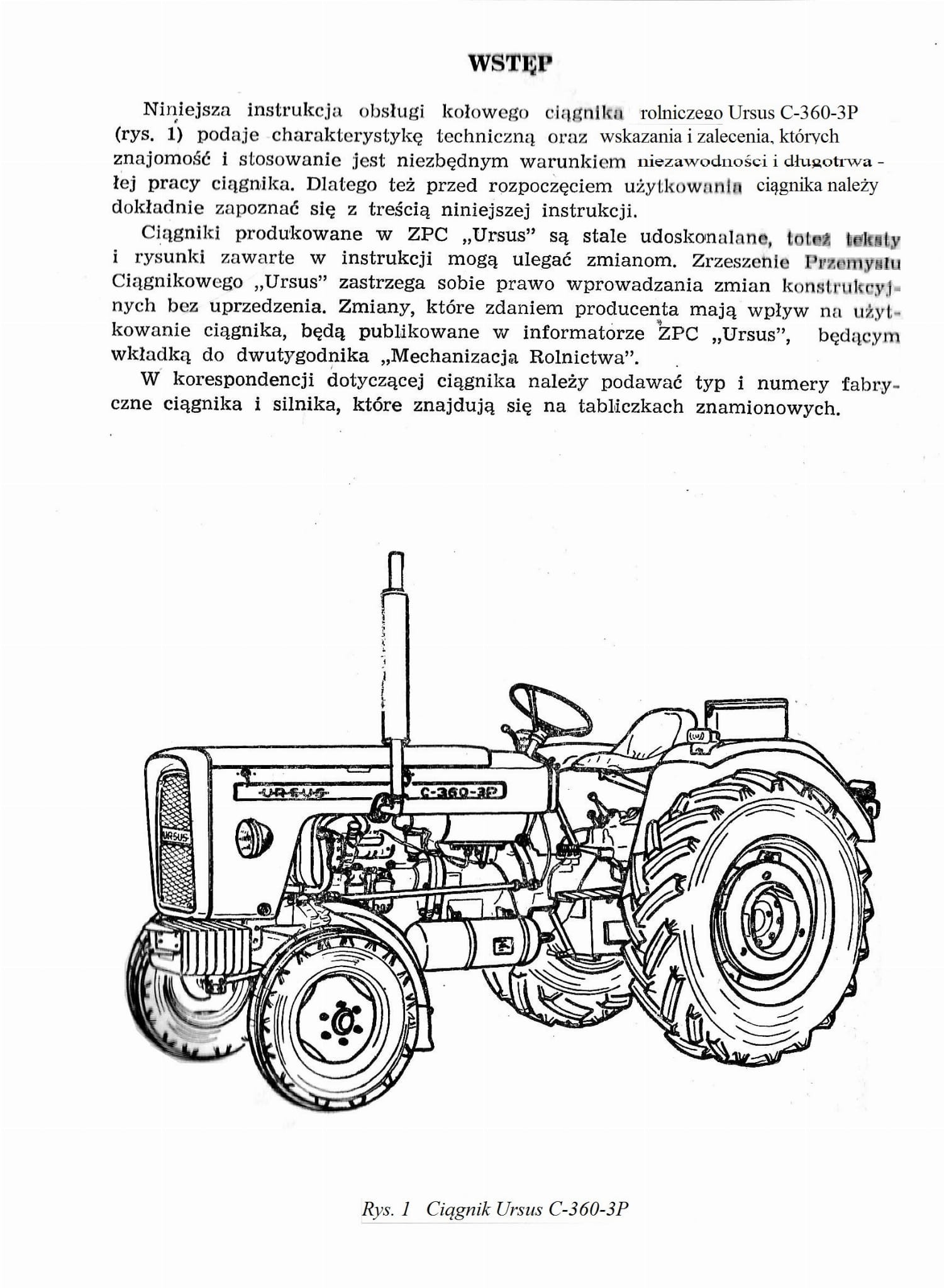INSTRUKCJA OBSŁUGI URSUS C-360 3P kopia KLASYCZNE TRAKTORY