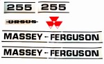 NAKLEJKI EMBLEMATY MF-255 KOMPLET NA MASKĘ 