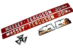 NAKLEJKI - ZESTAW  MASSEY FERGUSON 35 X