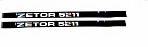 Naklejki napisy Zetor 5211 zestaw 