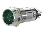 Kontrolka chrom led zielona