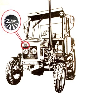 Znaczek na maskę Zetor 5011- 7245