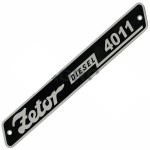 EMBLEMAT BOCZNY ZETOR 4011  ALUMINIUM 