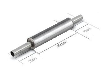 TŁUMIK INOX C-330 Z PROSTĄ KOŃCÓWKĄ U30-WY8.jpg